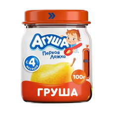 Пюре 100г Стекло банка Агуша (Груша)