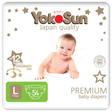 Подгузники  Premium Yokosun (L 54 (9-13kg))