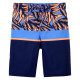 Шорты купальные для мальчика сине-голубые с листвой 6