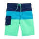 Шорты купальные для мальчика в полоску с синим карманом 7