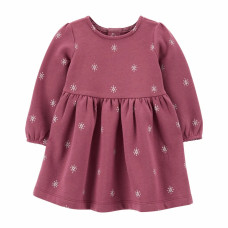 Платье для девочки фиолетовое со снежинками Carter's 24M