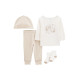 Комплект из четырех предметов унисекс (молочные джемпер, брюки, шапка и носки) Carter&rsquo;s 12M