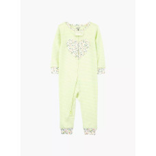 Комбинезон для девочки зеленый с сердечком Carter's 24M