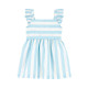 Комплект из двух предметов для девочки (платье и шорты в бело-голубую полоску) Carter’s 18M