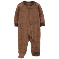 Комбинезон для мальчика коричневый с медведем, 1R033210, Carter's 9M