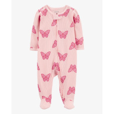 Комбинезон для девочки розовый с бабочками, 1R032710, Carter's 9M