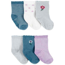 Набор из 6 пар носков для девочки 1R647410 Carter's 3M-12M