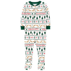 Комбинезон унисекс новогодный с оленями, 1R785810, Carter's 18M