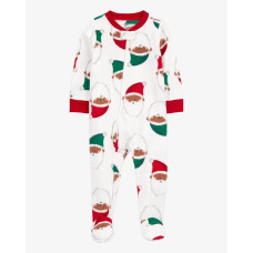 Комбинезон унисекс белый с Сантой, 1R347110, Carter's 12M