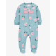 Комбинезон для девочки голубой с цветами, 1R597210, Carter’s 3M