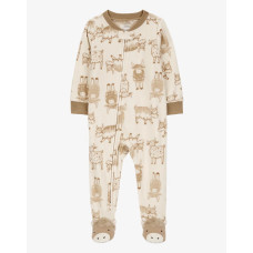 Комбинезон для мальчика коричневый с коровами, 1R942610, Carter's 18M