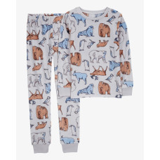Комплект из двух предметов для мальчика (серые с животными джемпер и брюки), 3R936710, Carter's 7