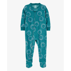 Комбинезон для девочки бирюзовый со смайликами, 1R934110, Carter's 12M