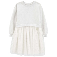 Платье для девочки молочное, 3R968310, Carter's 6-6X