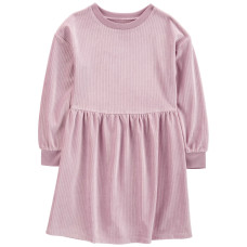 Платье для девочки розовое велюровое, 3R968610, Carter's 7