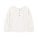 Джемпер для девочки белый, 2R997210, Carter’s 4T