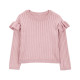 Джемпер для девочки розовый в рубчик, 2R996910, Carter’s 3T