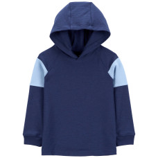 Толстовка для мальчика темно-синяя с капюшоном, 2S032810, Carter's 5T