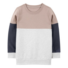 Джемпер для мальчика серо-коричневый, 3S032910, Carter's 7