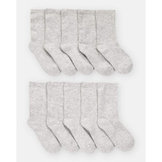 Набор из 10 пар носков для мальчика серые 3S522210 Carter's 8-14