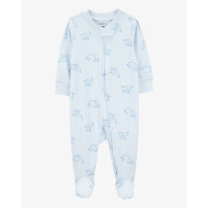 Комбинезон для мальчика голубой со слонами 1S333210 Carter's 3M