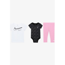 Набор:боди,брюки,футболка NKG SWOOSH LOGO 3 PC SET: девочка AAH, 06L846, Nike