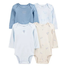 Набор из 4 полукомбинезонов для девочки со слонами 1S826610 Carter's 1M