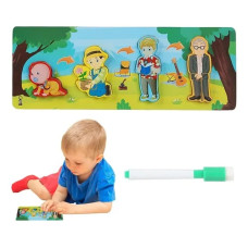 Пазл-вкладыш деревянный в асс арт. MZ-81 Bobek 