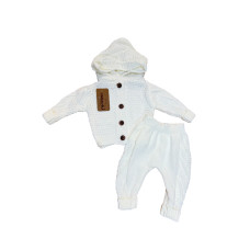 7821 Костюм двойка молочный Бамбук 9-12м