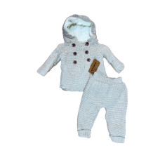 7825 Костюм двойка Коричневый Бамбук 9-12м