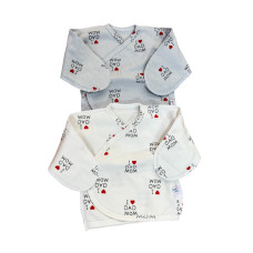 Распашонка на кнопке 8020/5 56р La mia Mia 