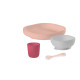 Набор посуды: 2 тарелки, стакан, ложка Silicone Meal Set Beaba