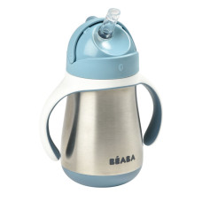 Поильник термос TASSE PAILLE INOX 250ML Beaba W Blue