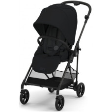 Коляска Melio Carbon с дождевиком Cybex Deep Black