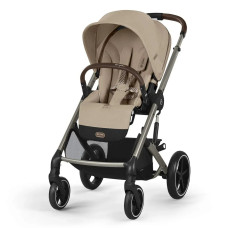 Коляска Balios S Lux TPE 2 в 1 в комплекте со спальным блоком Cot S и дождевиками Cybex Almond Beige