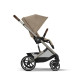 Коляска Balios S Lux TPE 2 в 1 в комплекте со спальным блоком Cot S и дождевиками Cybex Almond Beige