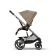 Коляска Balios S Lux TPE 2 в 1 в комплекте со спальным блоком Cot S и дождевиками Cybex Almond Beige