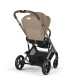Коляска Balios S Lux TPE 2 в 1 в комплекте со спальным блоком Cot S и дождевиками Cybex Almond Beige