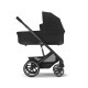Коляска Balios S Lux BLK 3в1 в компл со спальный блокCot S,автокрес Aton B2-i-Size и 2 адап Cybex Moon Black