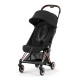Детская коляска Coya Cybex Rosegold Sepia Black с дождевиком и бампером
