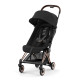 Детская коляска Coya Cybex Rosegold Sepia Black с дождевиком и бампером