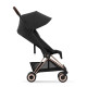 Детская коляска Coya Cybex Rosegold Sepia Black с дождевиком и бампером