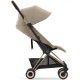 Детская коляска Coya Cybex Rosengold Cozy Beige с дождевиком и бампером