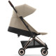 Детская коляска Coya Cybex Rosengold Cozy Beige с дождевиком и бампером