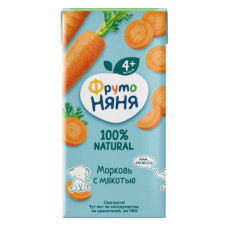 Сок 0,2л Фруто Няня Морковь с мякотью