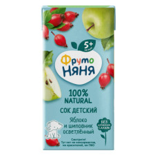 Сок 0,2л Фруто Няня Яблоко и Шиповник