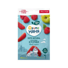 Фруктовые кусочки Фруто Няня Яблоко и малина