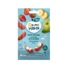 Фруктовые кусочки Фруто Няня Яблоко Клубника Банан