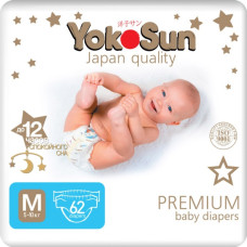 Подгузники  Premium Yokosun M 62 (5-10kg)