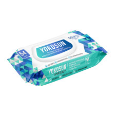 Антибактериальные влажные гигиенические салфетки Yokosun